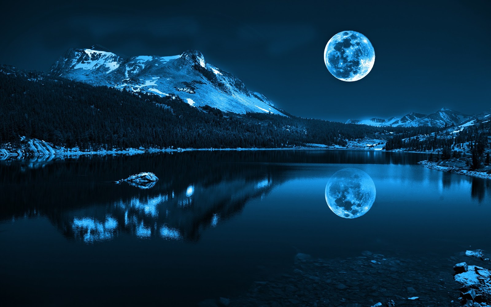 Hình nền ánh trăng huyền ảo tuyệt đẹp