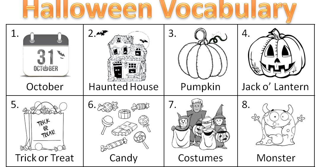 Inglés Intermedios BF Halloween Vocabulary Inglés Intermedios BF Halloween Vocabulary