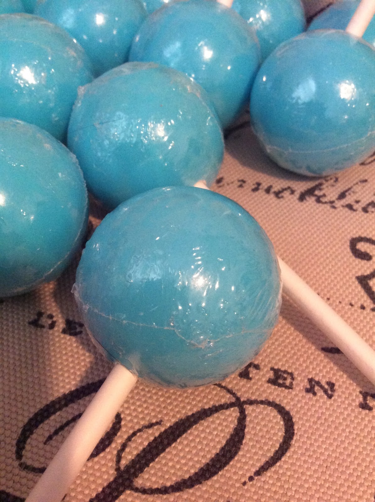 Nesca's Nook Jumbo Jawbreaker Pops on a Stick Light Blue 12