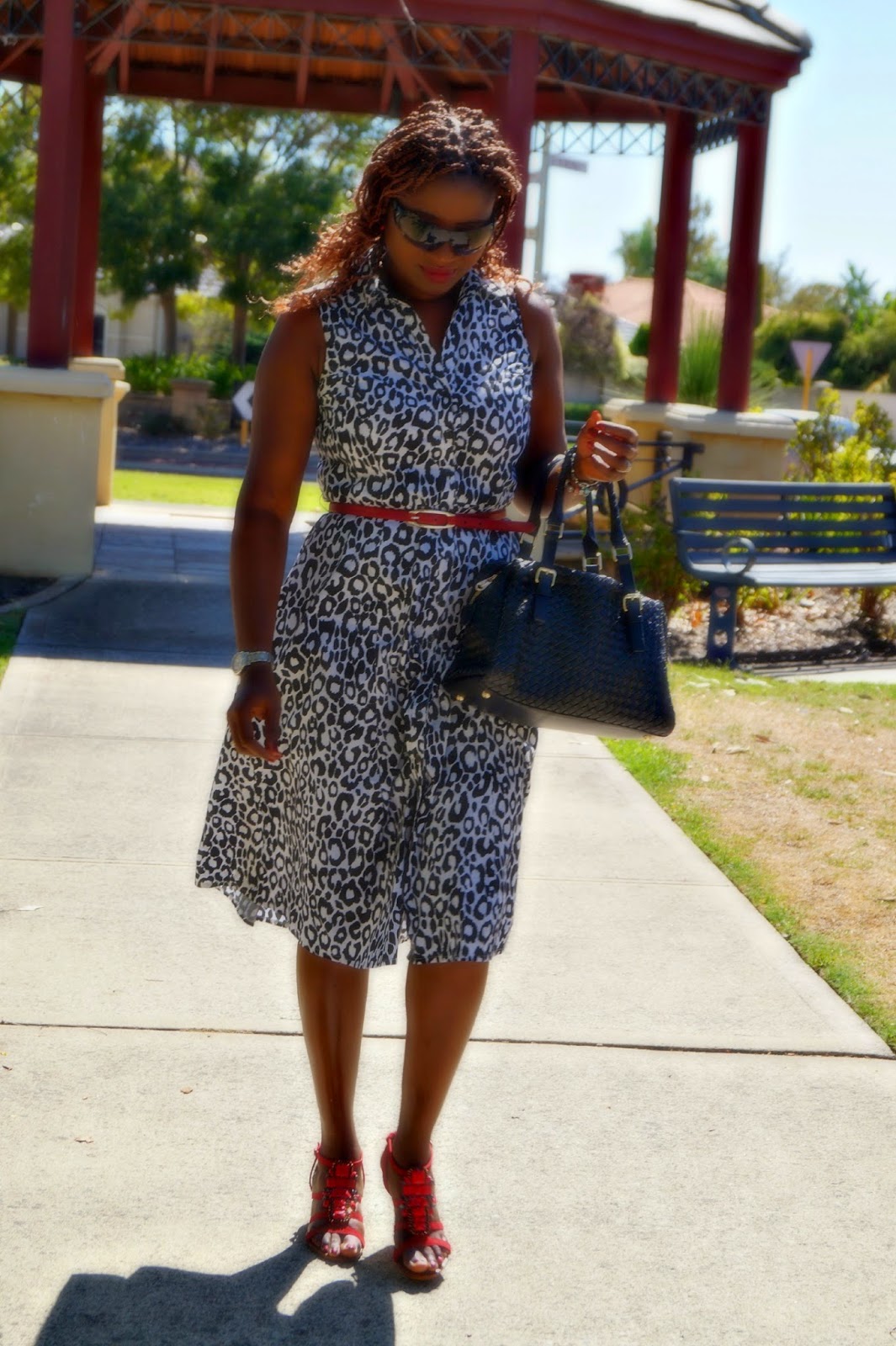 portmans leopard print dress