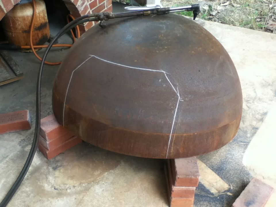 Redbug Riviera Making a wood burning oven "The welding"