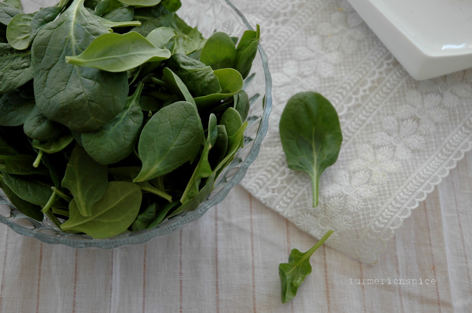 Turmeric n spice Baby spinach fritters