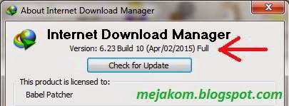 menghilangkan registrasi internet download manager