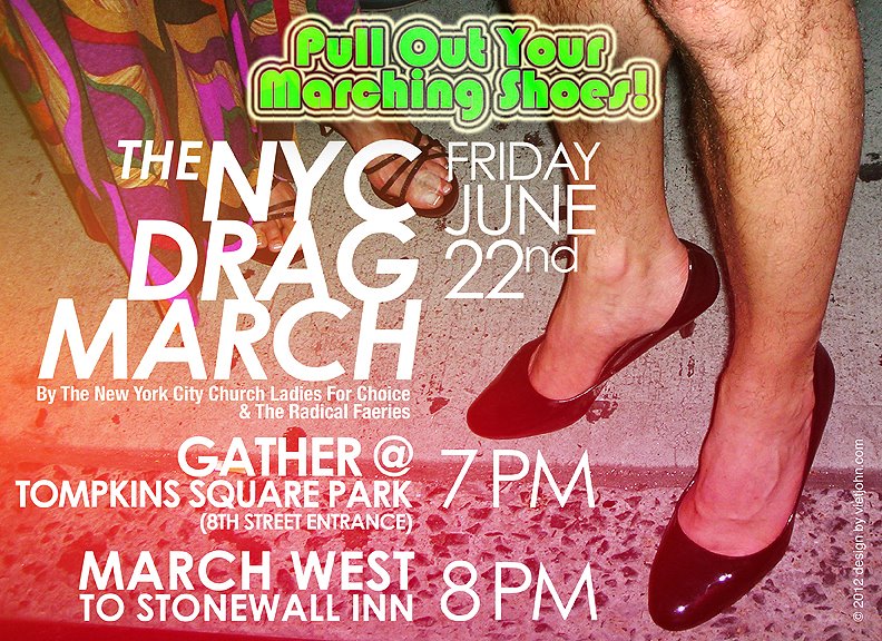 TONIGHT Drag March NYC Joe.My.God.