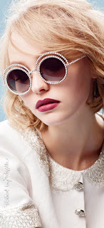 Óculos de sol com estilo Chanel Óculos de sol com estilo Chanel