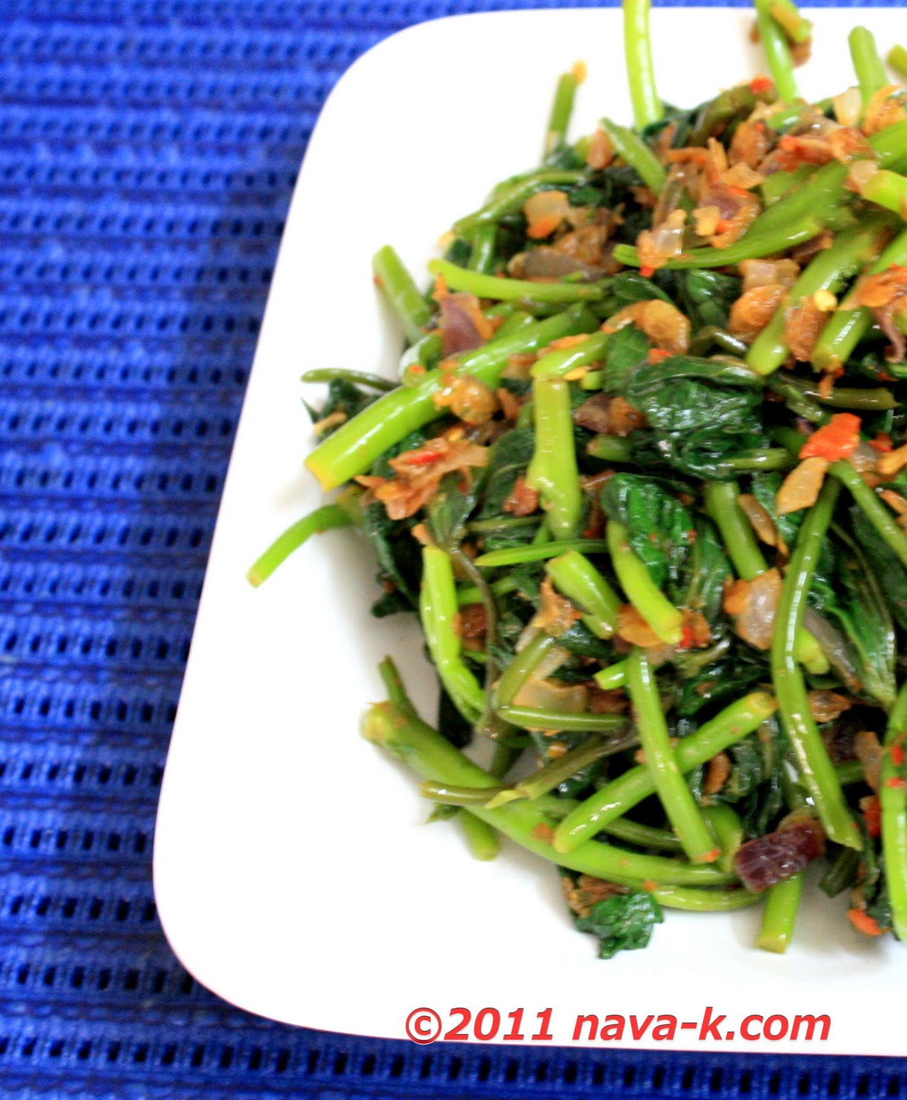 navak StirFried Sweet Potato Leaves In Sambal Belacan