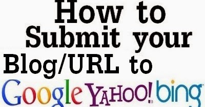 how to submit your blog website url to google bing and yahoo blogolect