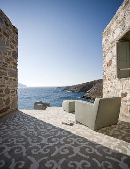 Spazio unico : ispirazioni mediterranee: pavimenti dipinti Pavimento Casa ispirazioni