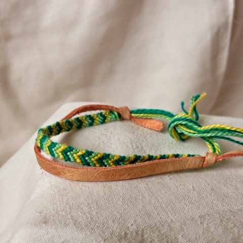 http://sewingsober.blogspot.com/2014/05/simple-chevron-and-leather-bracelet.html