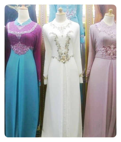 Kumpulan model baju gamis pesta terbaru