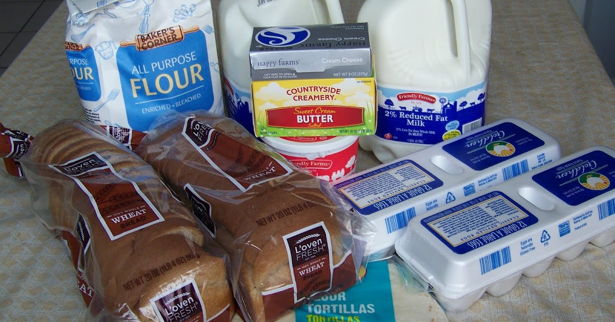 ALDI Eggs, milk, wheat, nutrition! Frugal Follies