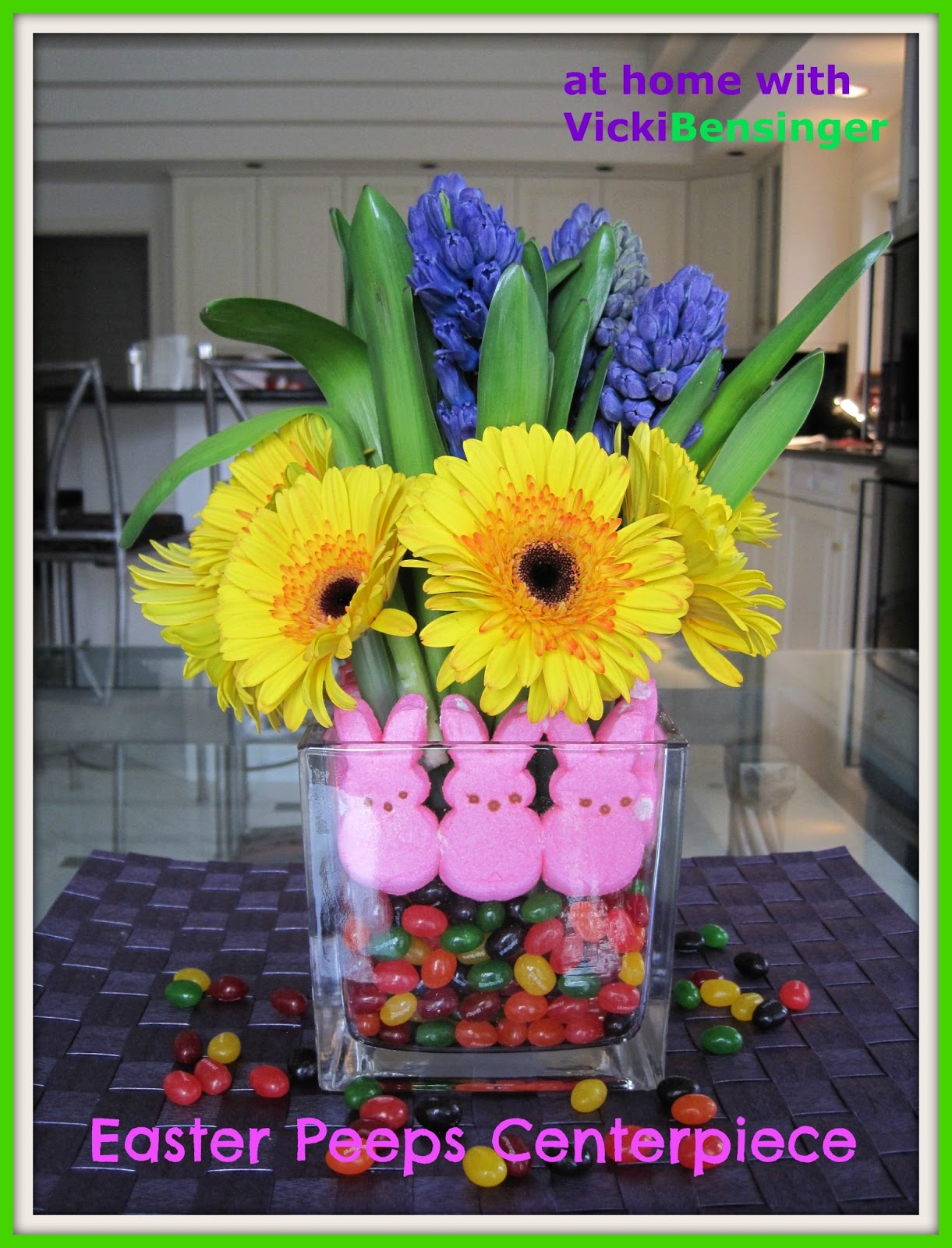 Easter Peeps Centerpiece At Home with Vicki Bensinger