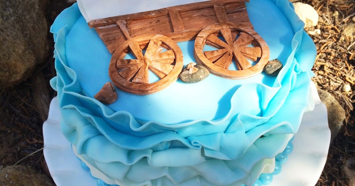Worth Pinning Ruffled Covered Wagon Cake