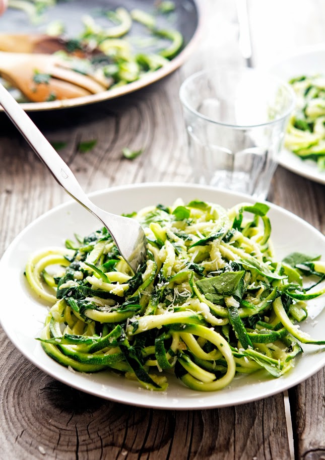 The Iron You Garlic Butter Zoodles with Herbs