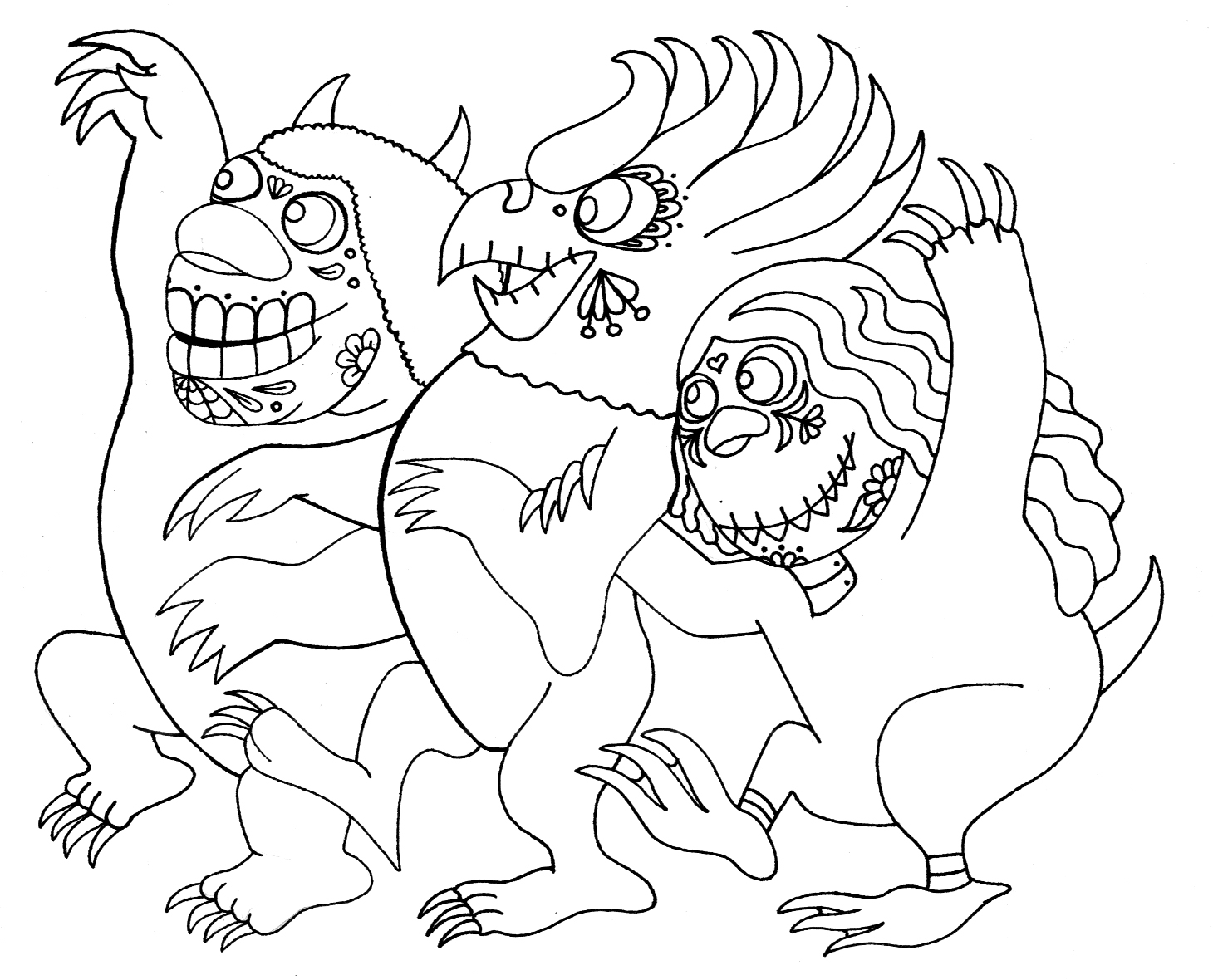 Thing One And Thing Two Coloring Pages