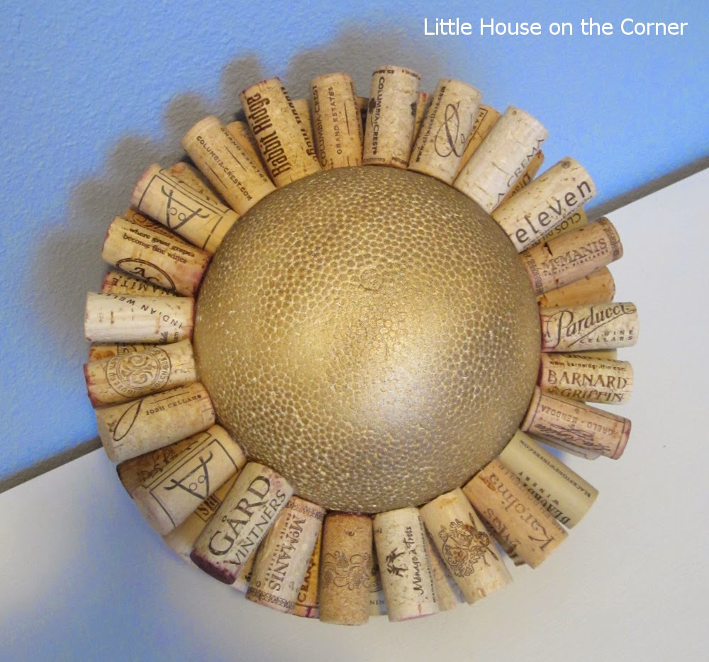 Little House on the Corner Drinking & Crafting DIY Wine Cork Ball