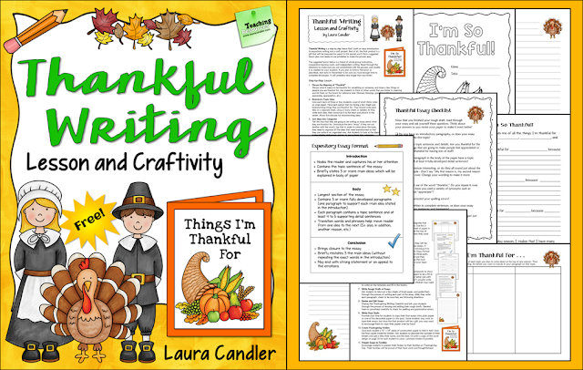 Laura candler thankful writing template