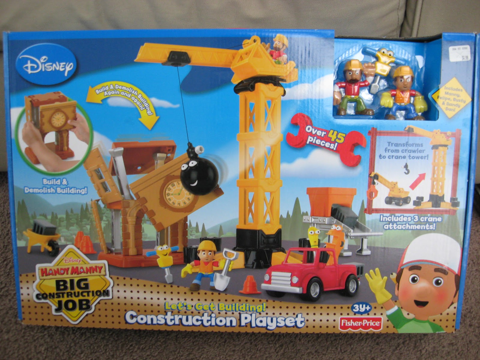 Items for Craigslist Handy Manny Construction Playset, New In Box 10
