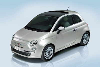 Fiat 500 blanche