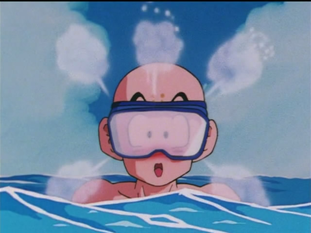 kuririn s funny faces from dbz ep 109 compact cinema