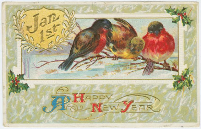 New year greetings The Passion of Former Days: New Year's Postcards