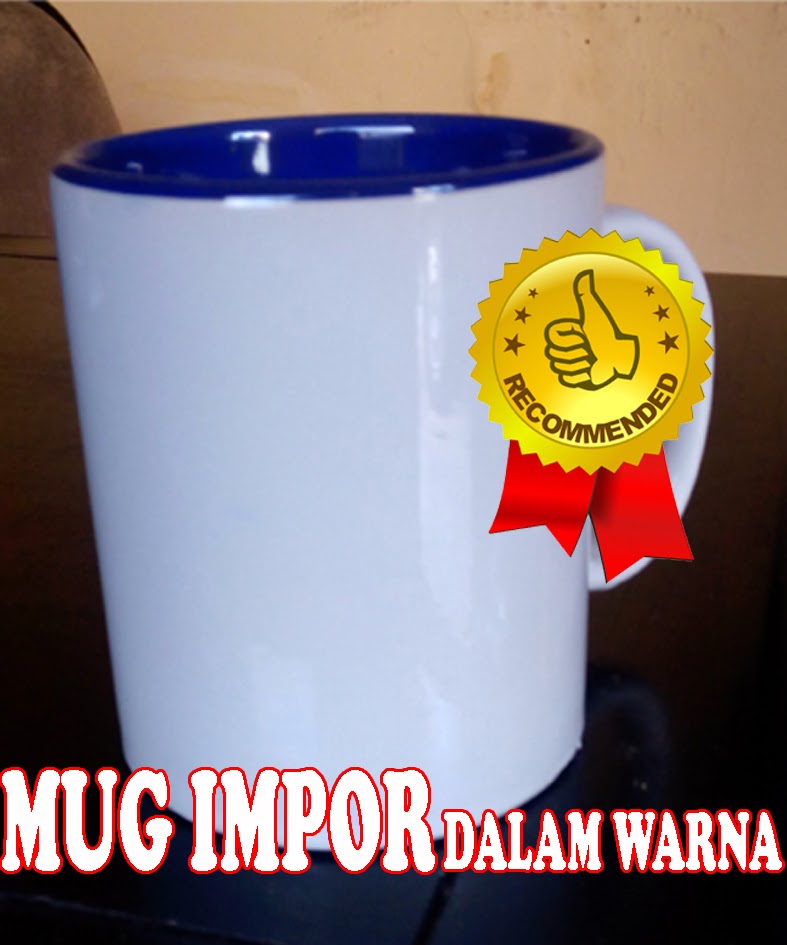 Souvenir mug impor dalam warna
