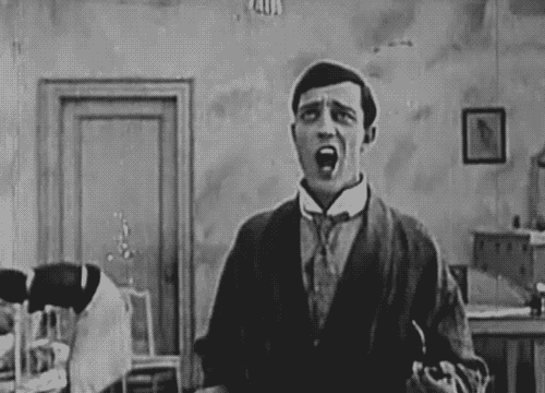 Buster Keaton ganhou um Oscar honorário em 1960. Imagem: reprodução.