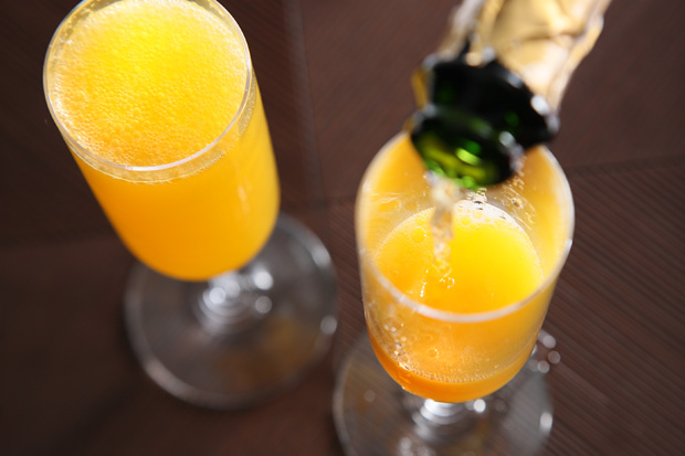 The Bottomless Mimosa Glass