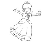 #6 Princess Daisy Coloring Page