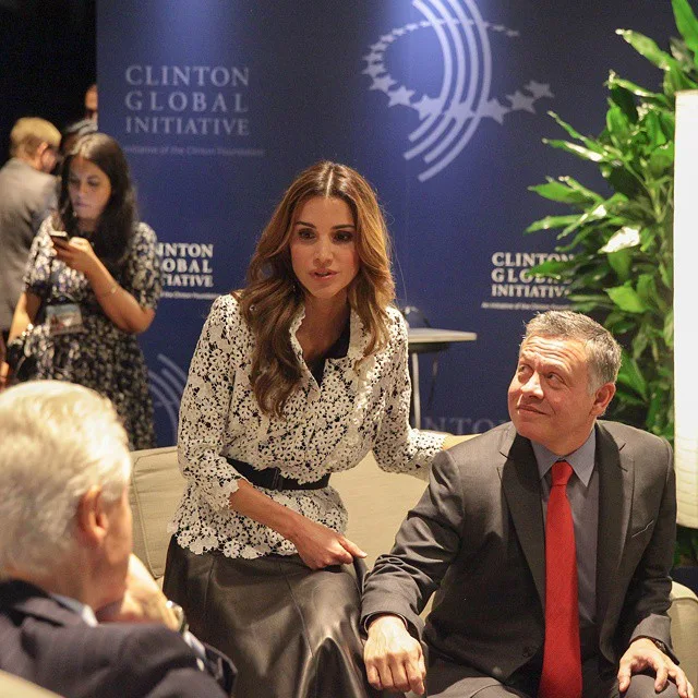 Le Roi Abdullah et la Reine Rania à New York