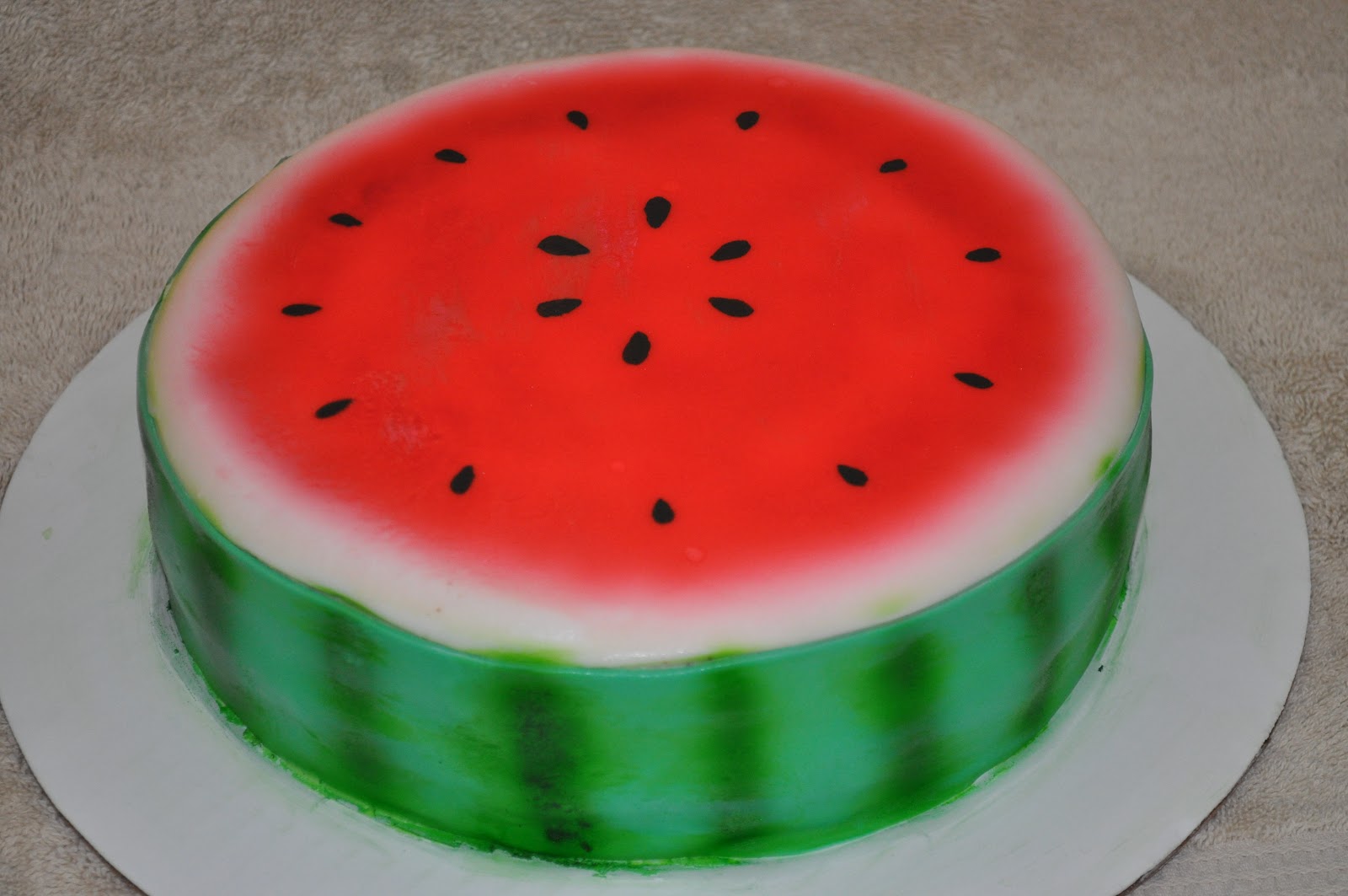 Katie's Cake Creations Watermelon cake