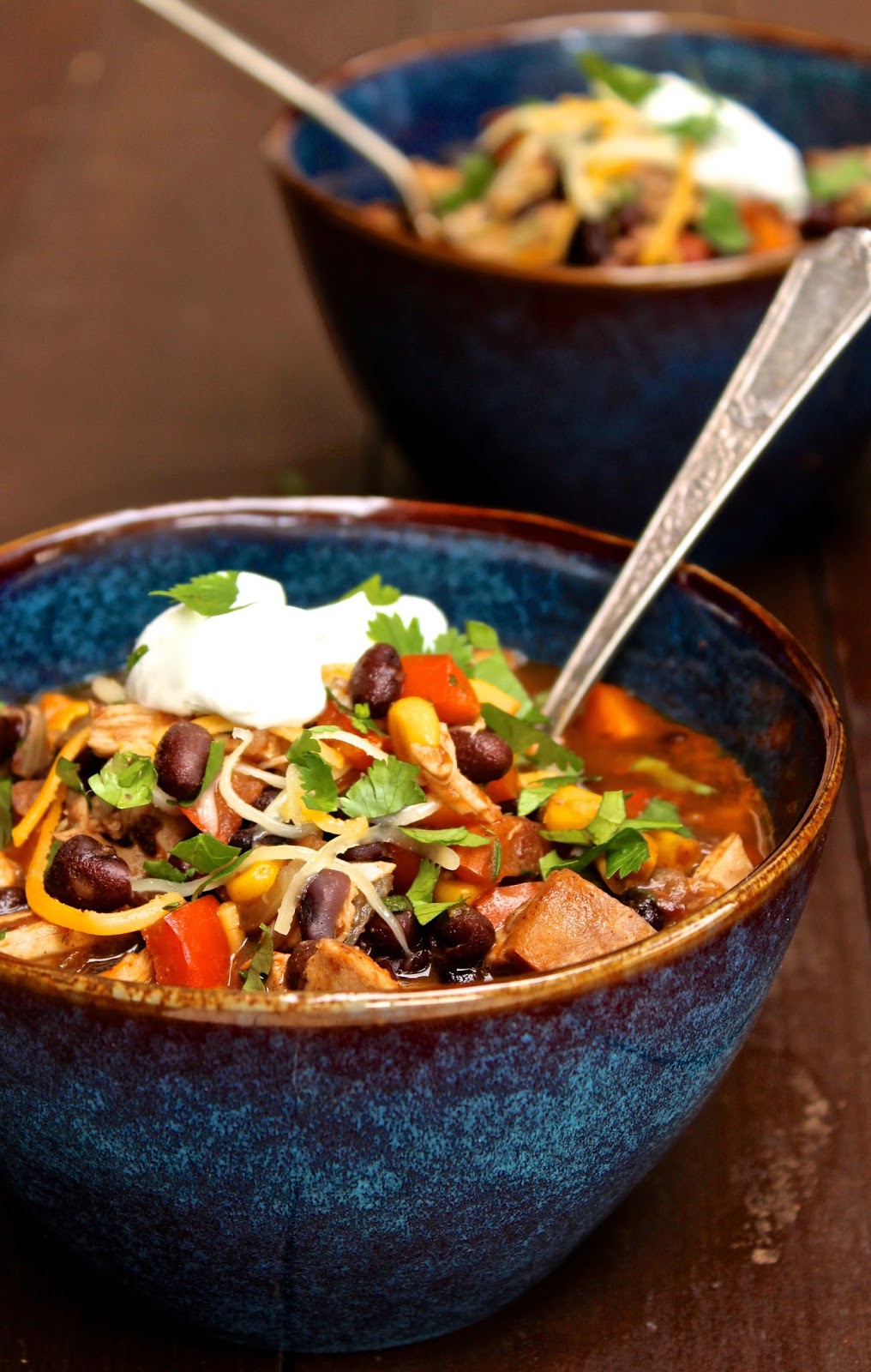 Turkey black bean chipotle chili lieslicious