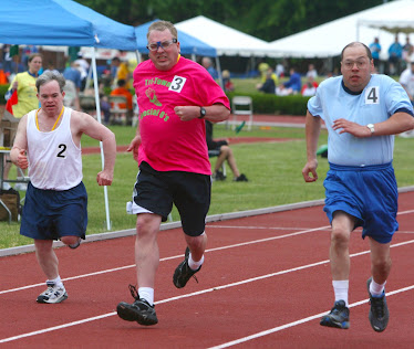 TRI-TOWN SPECIAL OLYMPICS ATHLETE IN 50 M DASH