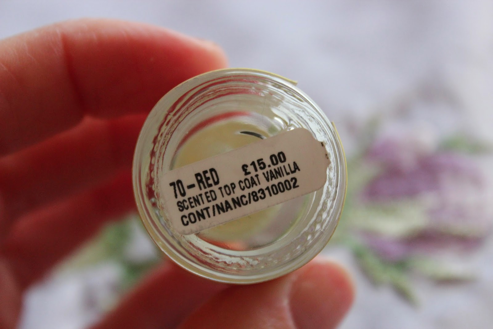 Review Nancy S Nails Scented Top Coat In Serious Thriller It S Vanilla Georgie Xoxo