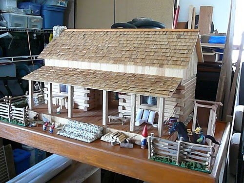 Wildhare Creations Rehabing A Log Cabin Dollhouse