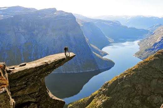 Trolltunga in Hordaland, Norway