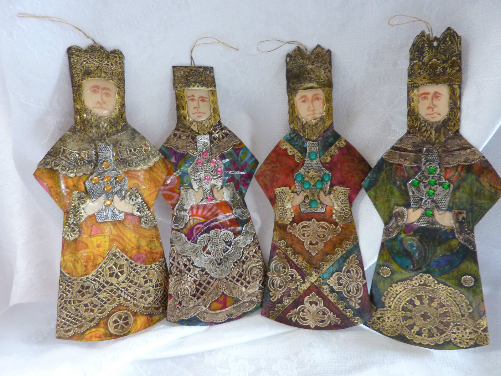 EKDuncan My Fanciful Muse Vintage Dresden and Pressed Cardboard