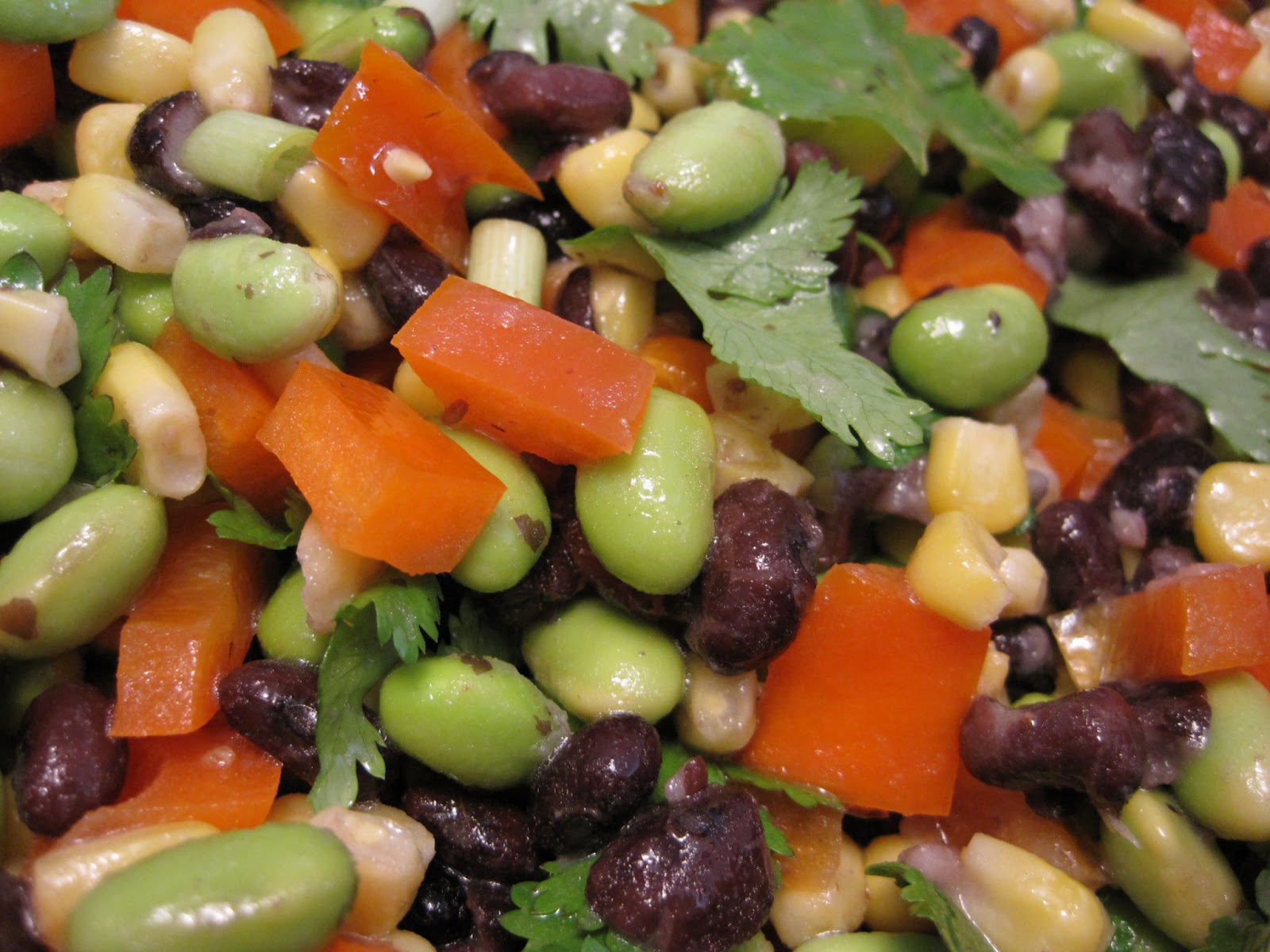 Edamame and Black Bean BBQ Salad