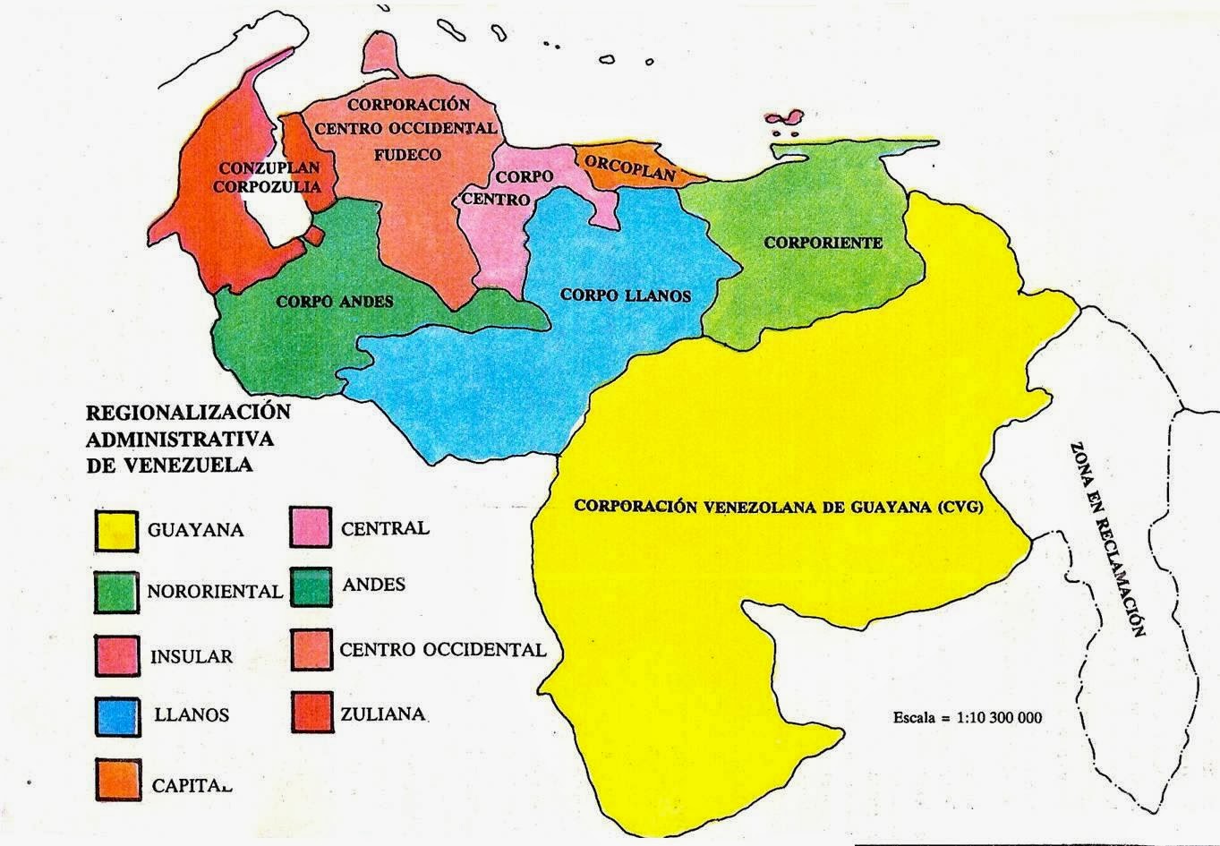 REGIONES DE VENEZUELA.