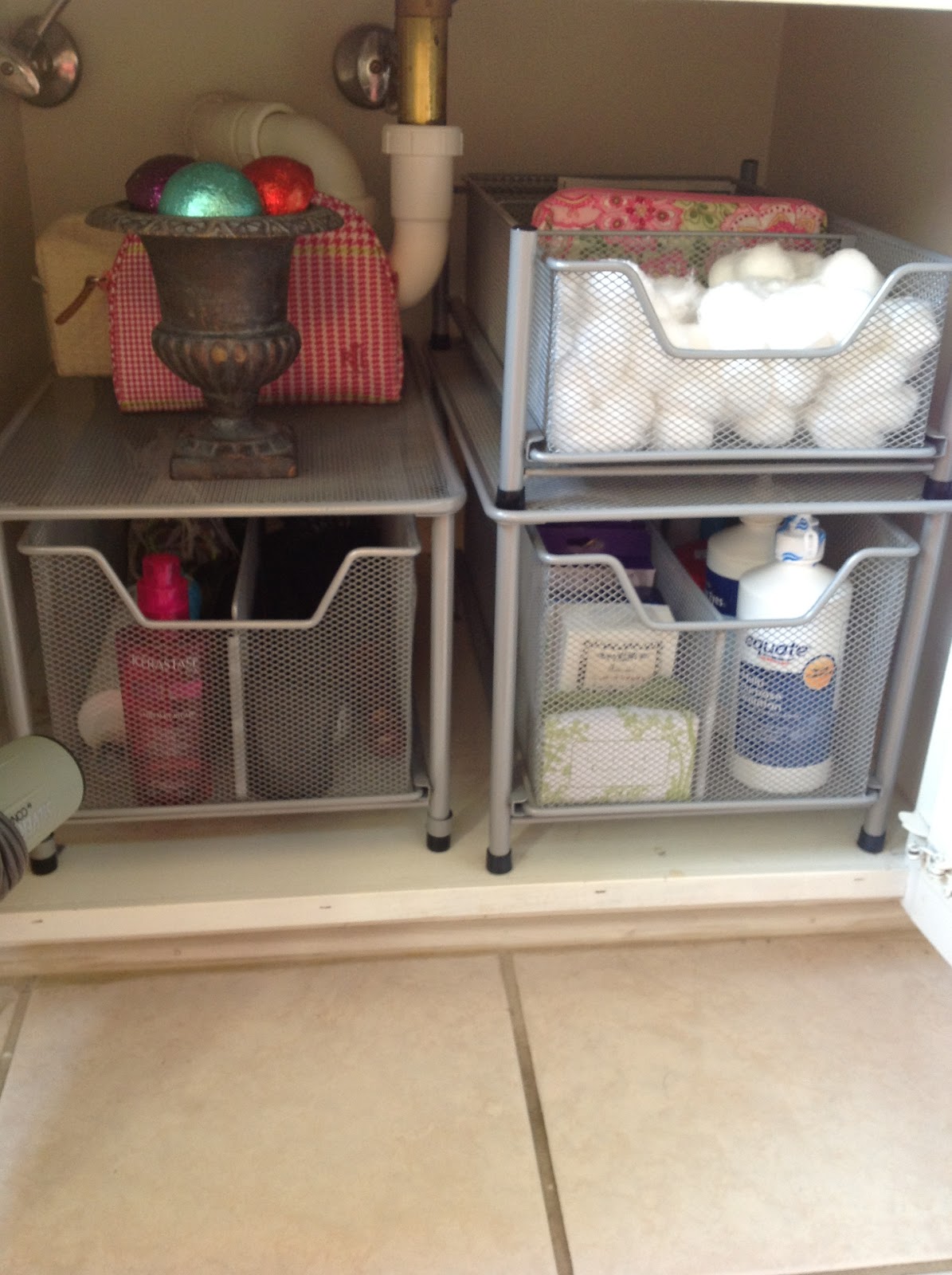 O is for Organize.: Under the Bathroom Sink!