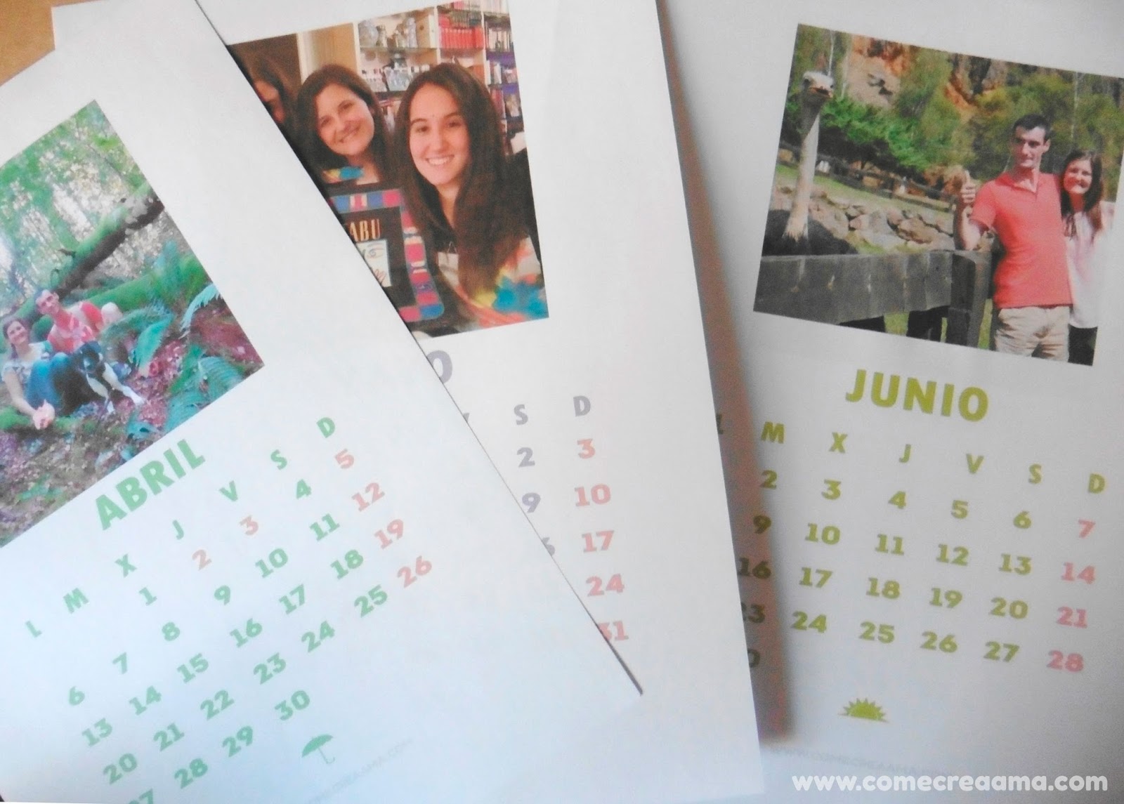 Calendario 2015 imprimible