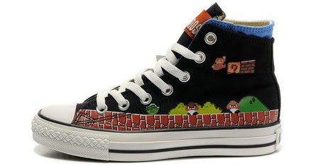 mario converse super shoes chuck bros taylor canvas tops pattern funny star sb nike visit taylors cartoon