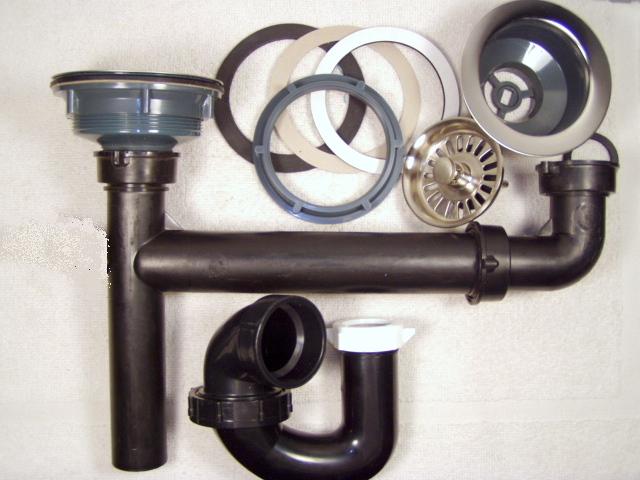 parts of a kitchen sink drain pipe