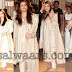 Aishwarya Rai in Off White Salwar at Dheeraj Wedding