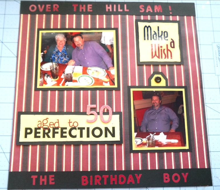 Passionate About Crafting Scrapbooking Aged to Perfection 50th