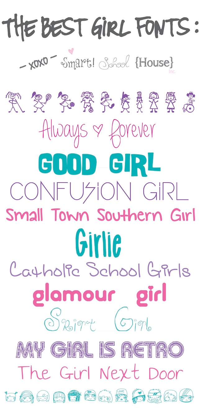 girl fonts