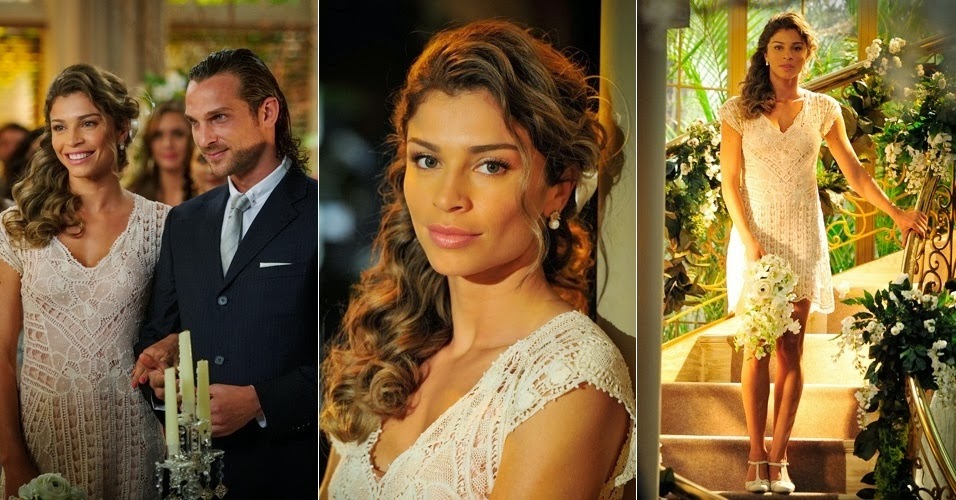 vestido de noiva ester, flor do caribe, rede globo