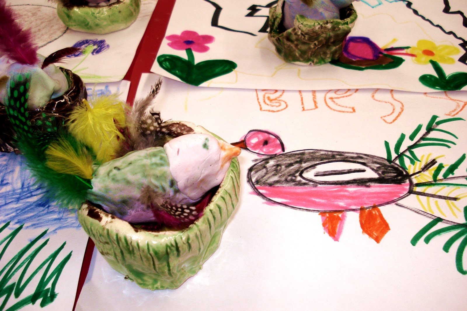 Kindergarten Birds and Bird Nests ArtMuse67