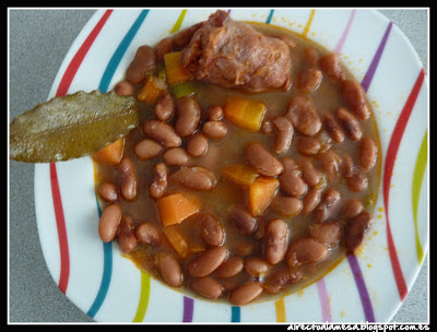 Alubias Canela Estofadas Con Chorizo
