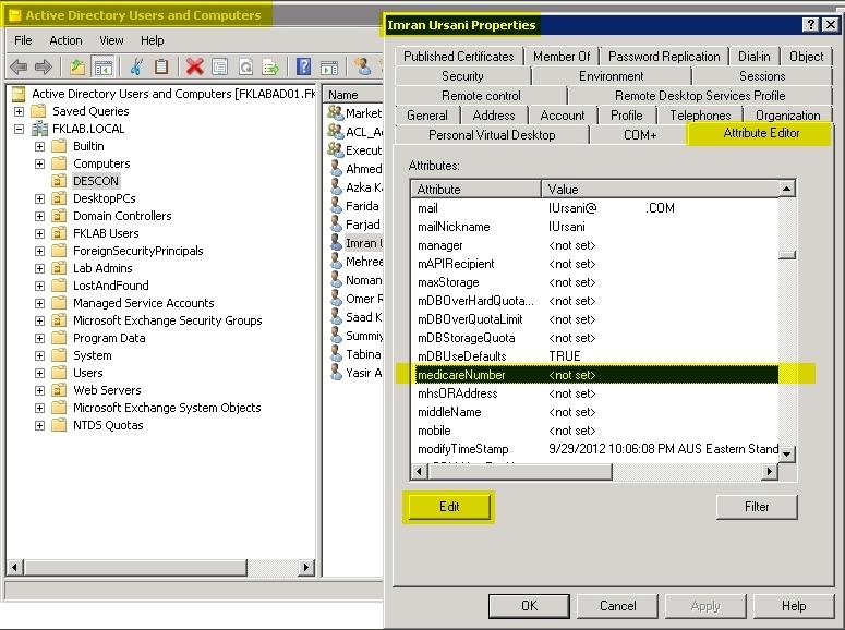 Active Directory Custom Attributes Power Shell For Each